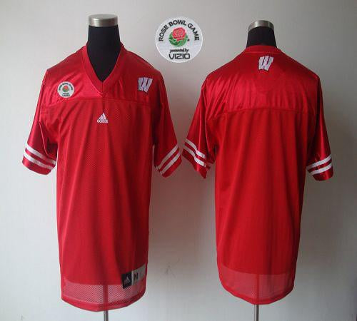 Custom Wisconsin Badgers red Game jersey