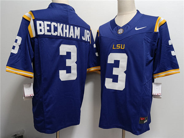 Odell Beckham Jr LSU Tigers blue jersey
