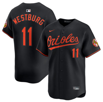 Jordan Westburg Baltimore Orioles black Alternate jersey
