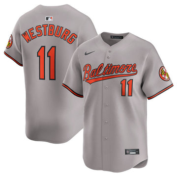 Jordan Westburg Baltimore Orioles gray jersey
