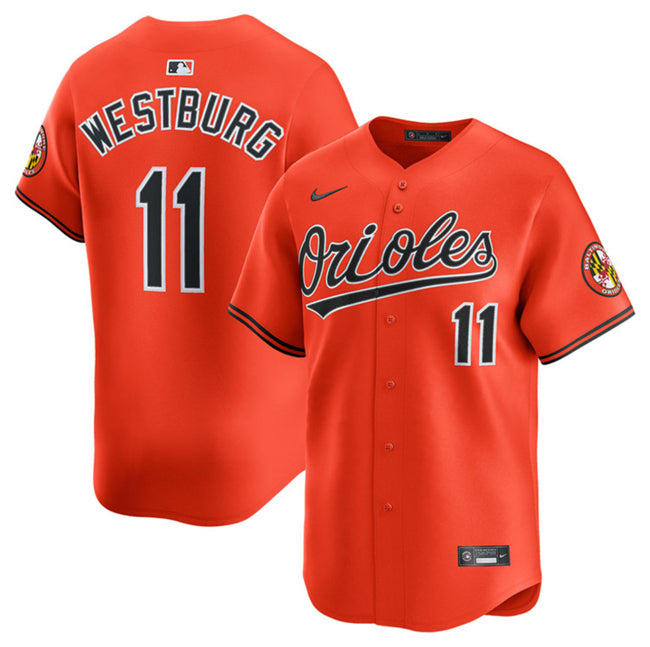 Jordan Westburg Baltimore Orioles orange Alternate jersey