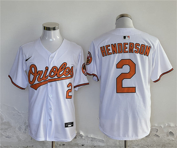 Gunnar Henderson Baltimore Orioles white jersey
