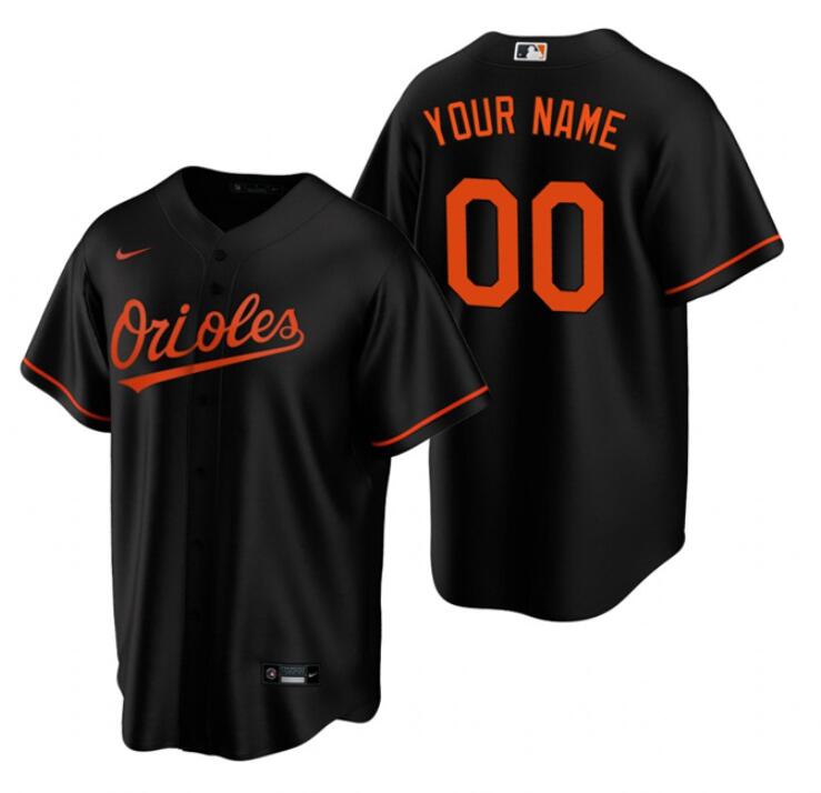 Custom Baltimore Orioles black jersey
