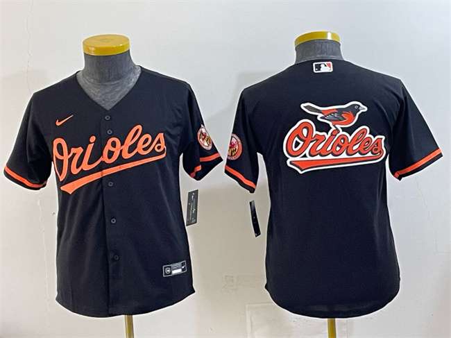 Team Big Logo Baltimore Orioles black jersey