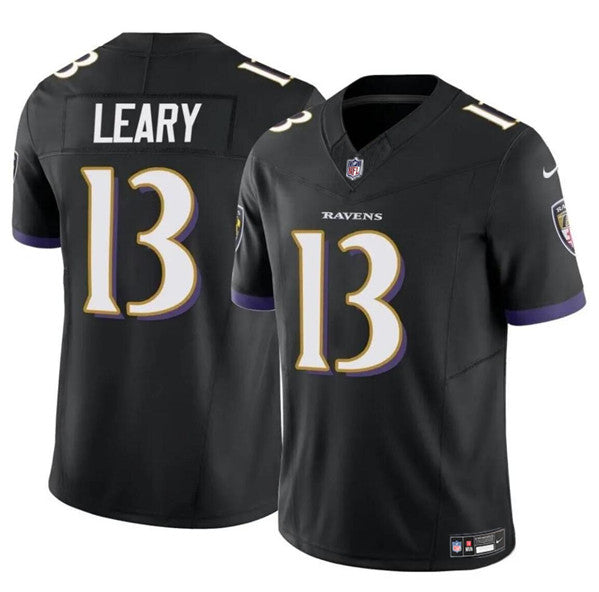 Devin Leary Baltimore Ravens black jersey