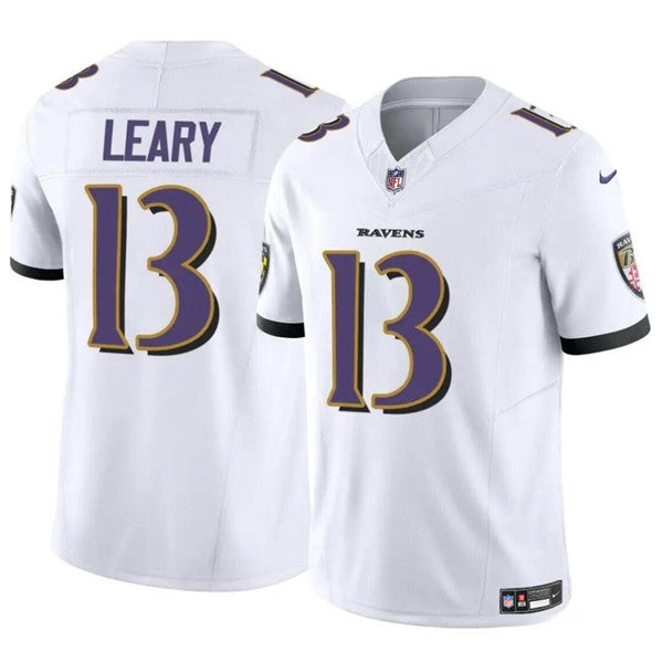 Devin Leary Baltimore Ravens white jersey