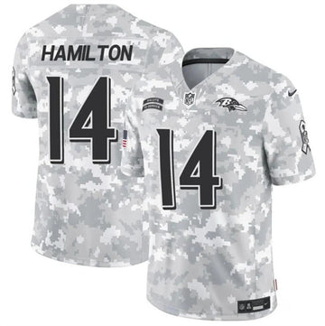 Kyle Hamilton Baltimore Ravens camo Salute To Service jersey