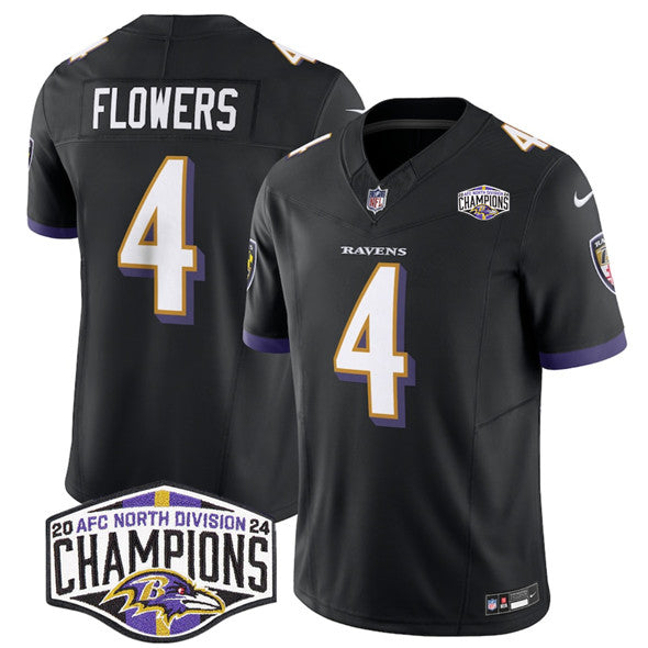 Zay Flowers Baltimore Ravens black jersey