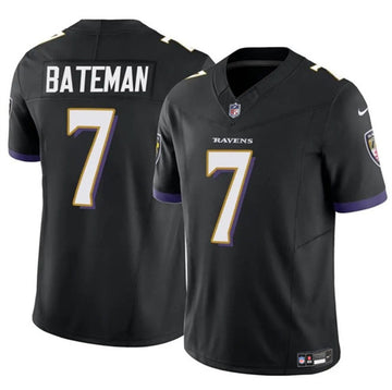 Rashod Bateman Baltimore Ravens black jersey