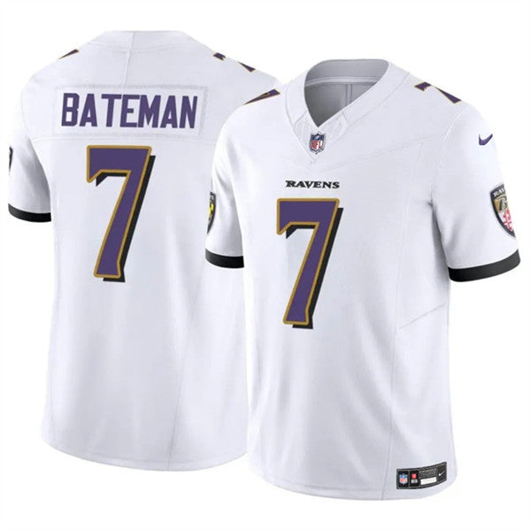 Rashod Bateman Baltimore Ravens white jersey