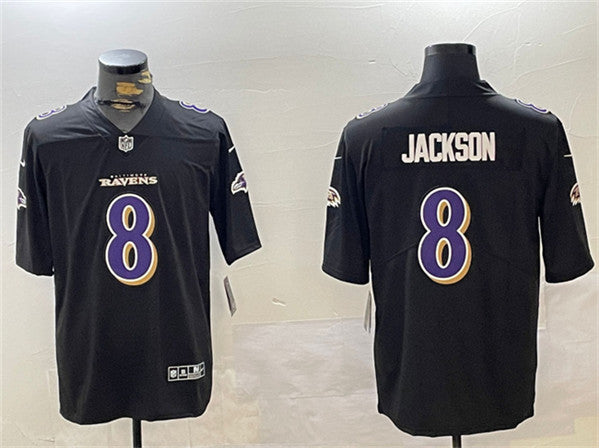 Lamar Jackson Baltimore Ravens black jersey