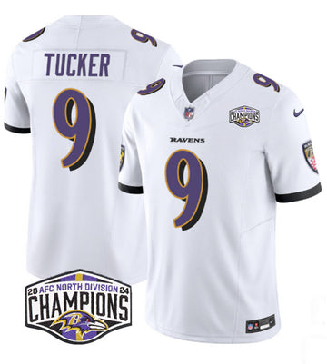 Justin Tucker Baltimore Ravens white jersey