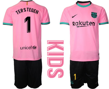 Ter Stegen Barcelona pink Away jersey