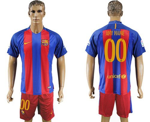 Custom Barcelona Home jersey