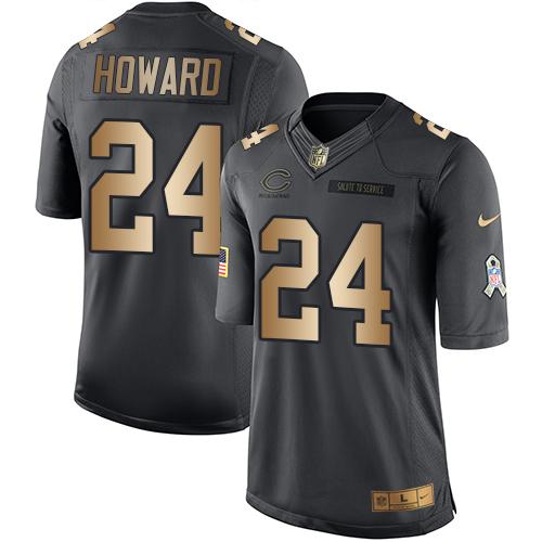 Jordan Howard Chicago Bears black Salute To Service jersey