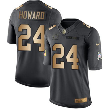 Jordan Howard Chicago Bears black Salute To Service jersey