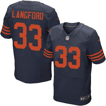 Jeremy Langford Chicago Bears navy Elite jersey
