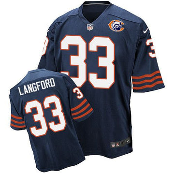 Jeremy Langford Chicago Bears navy Elite jersey