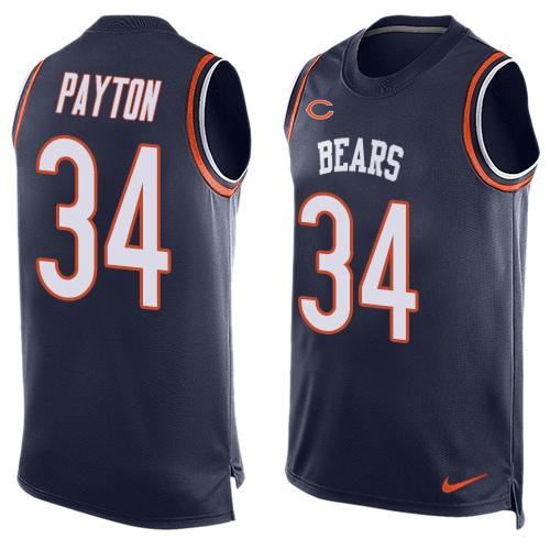 Walter Payton Chicago Bears navy jersey
