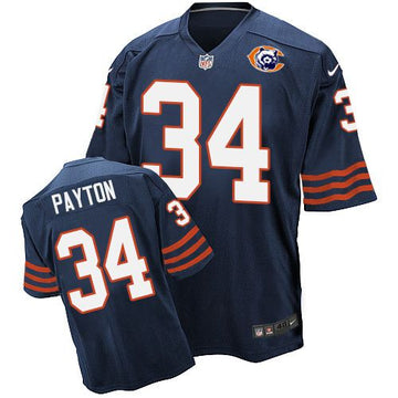 Walter Payton Chicago Bears navy Elite jersey