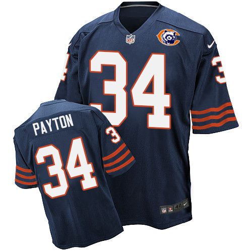 Walter Payton Chicago Bears navy Elite jersey