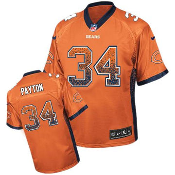 Walter Payton Chicago Bears orange Elite jersey