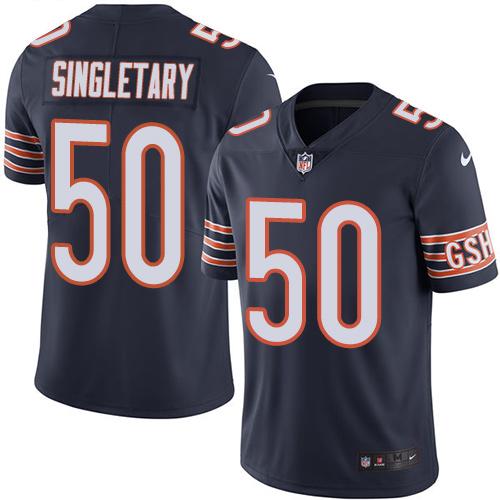 Mike Singletary Chicago Bears navy jersey