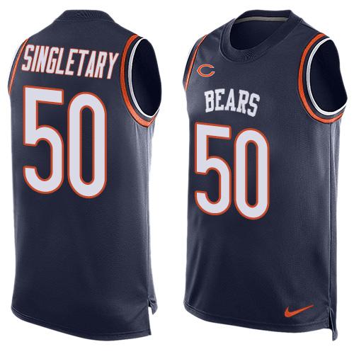 Mike Singletary Chicago Bears navy jersey