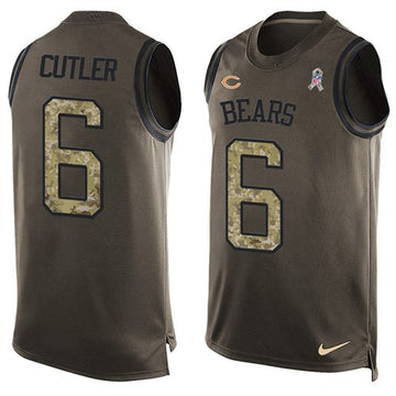Jay Cutler Chicago Bears green Salute To Service jersey