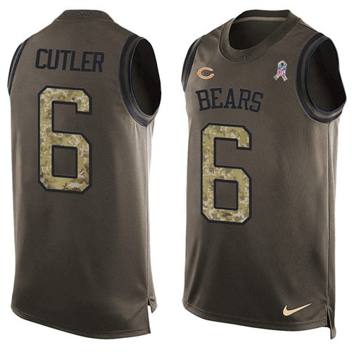 Jay Cutler Chicago Bears green Salute To Service jersey