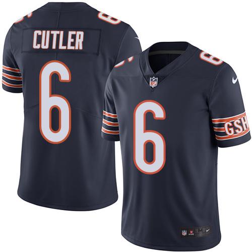 Jay Cutler Chicago Bears navy jersey