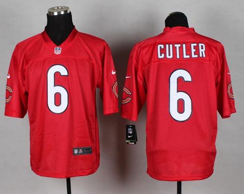 Jay Cutler Chicago Bears red Elite jersey