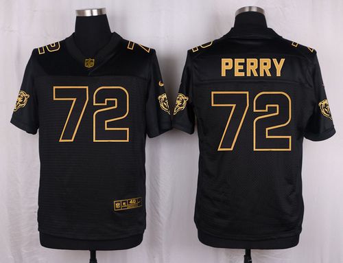 William Perry Chicago Bears black Gold Collection jersey