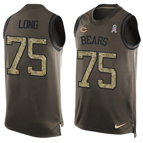 Kyle Long Chicago Bears green Salute To Service jersey
