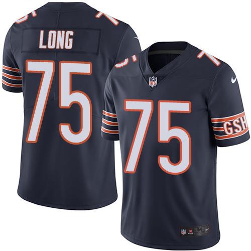 Kyle Long Chicago Bears navy jersey