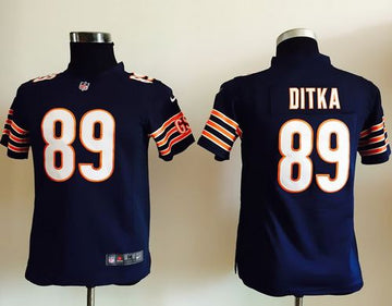 Mike Ditka Chicago Bears navy Elite jersey