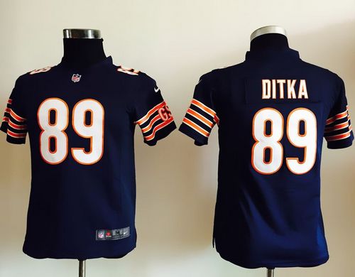 Mike Ditka Chicago Bears navy Elite jersey