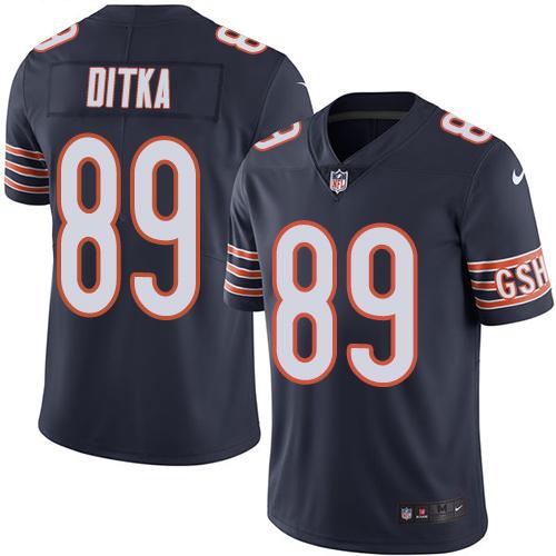 Mike Ditka Chicago Bears navy jersey