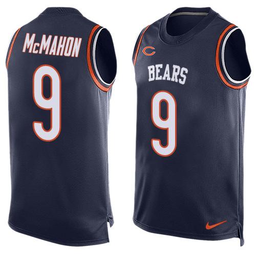Jim McMahon Chicago Bears navy jersey