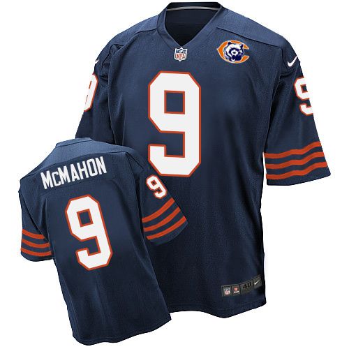 Jim McMahon Chicago Bears navy Elite jersey