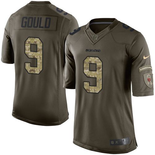 Robbie Gould Chicago Bears green Salute To Service jersey