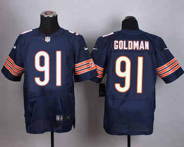 Eddie Goldman Chicago Bears navy Elite jersey