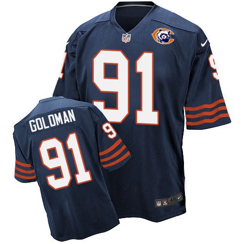 Eddie Goldman Chicago Bears navy Elite jersey