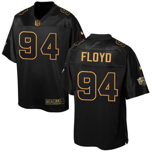 Leonard Floyd Chicago Bears black Gold Collection jersey