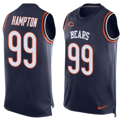 Dan Hampton Chicago Bears navy jersey