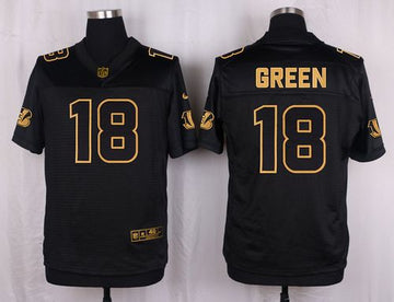 AJ Green Cincinnati Bengals black Gold Collection jersey