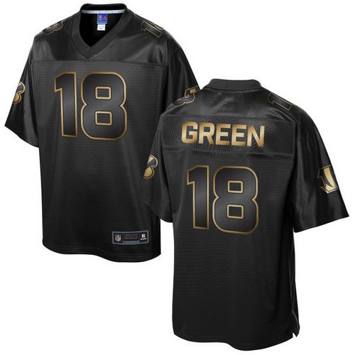 AJ Green Cincinnati Bengals black Gold Collection jersey