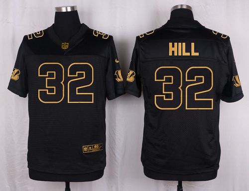 Jeremy Hill Cincinnati Bengals black Gold Collection jersey