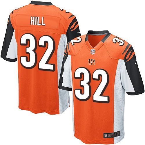 Jeremy Hill Cincinnati Bengals orange Elite jersey