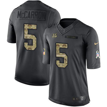 AJ McCarron Cincinnati Bengals black Salute To Service jersey